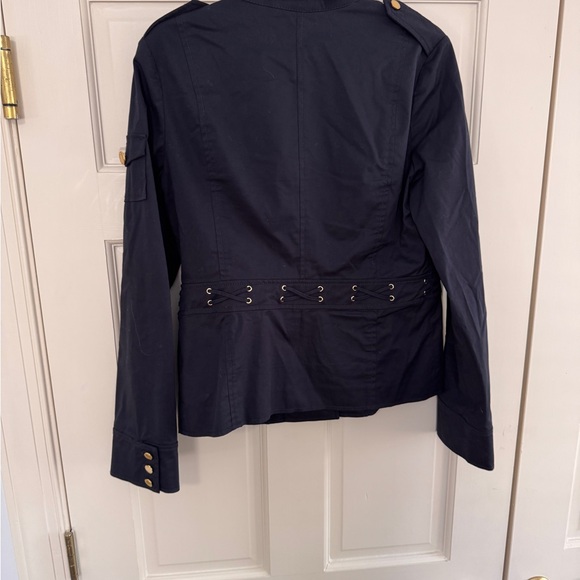 Navy Military Style Tory Burch Blue Women's Jacket - Picture 7 of 12